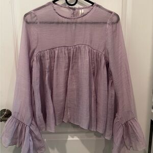 Anthropologie Godet Babydoll Blouse